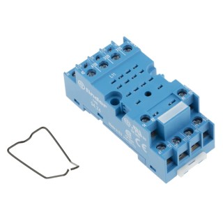 Finder Relay Socket 14 Contacts 250V AC 10A DIN Rail Mount Compatible with 55.34 Series Relay 94.74SMA