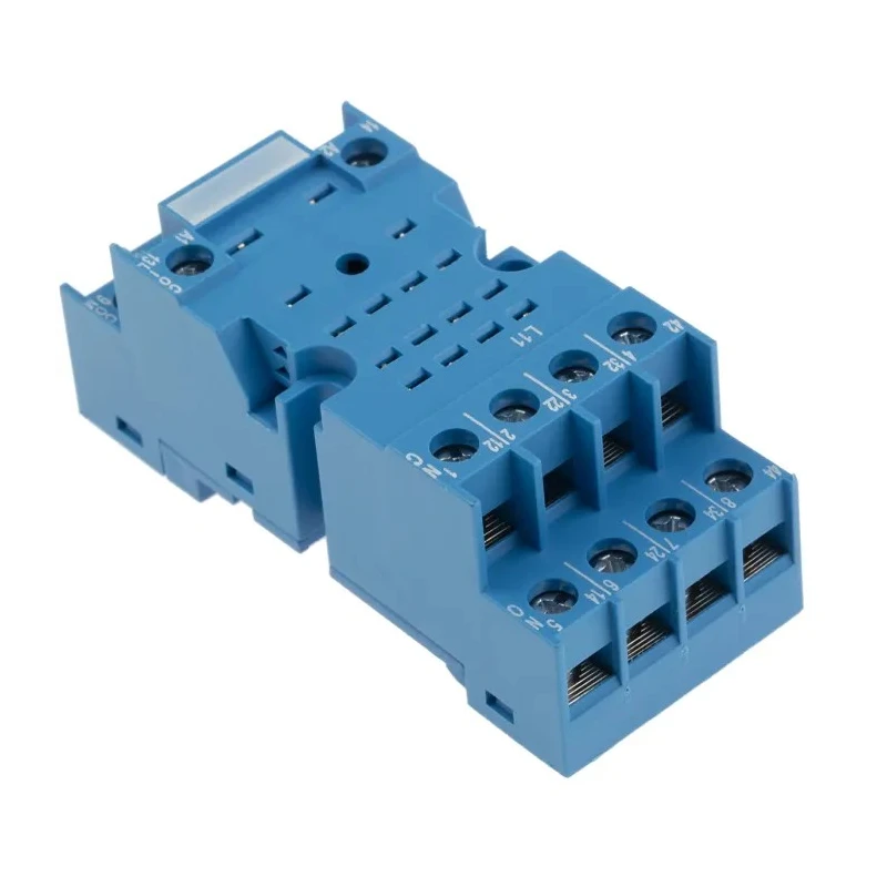 Finder Relay Socket 14 Contacts 250V AC 10A DIN Rail Mount Compatible with 55.34 Series Relay 94.74SMA