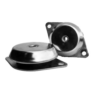 RS PRO M10 Anti-Vibration Mount Male Buffer Foot Flange Mount Rubber 45 Shore A 92 mm OD 45 mm H 189-3303
