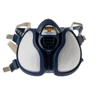 3M 4000+ Series Half Mask Respirator, Standard Size, Thermoplastic Elastomer, EN 405:2001 + A1:2009 Certified 4277+