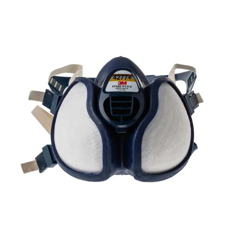3M 4000+ Series Half Mask Respirator, Standard Size, Thermoplastic Elastomer, EN 405:2001 + A1:2009 Certified 4277+
