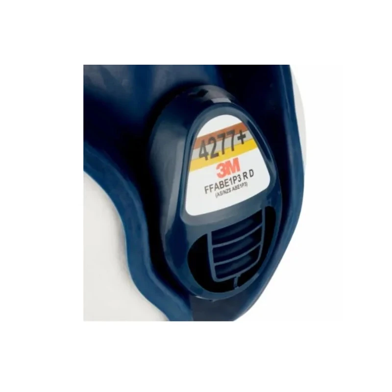 3M 4000+ Series Half Mask Respirator, Standard Size, Thermoplastic Elastomer, EN 405:2001 + A1:2009 Certified 4277+