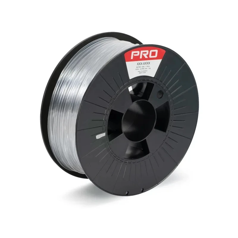 RS PRO 2.85 mm Clear PET-G 3D Printer Filament, 1 kg, FDM Printing, Maximum Temperature 240°C 190-1960