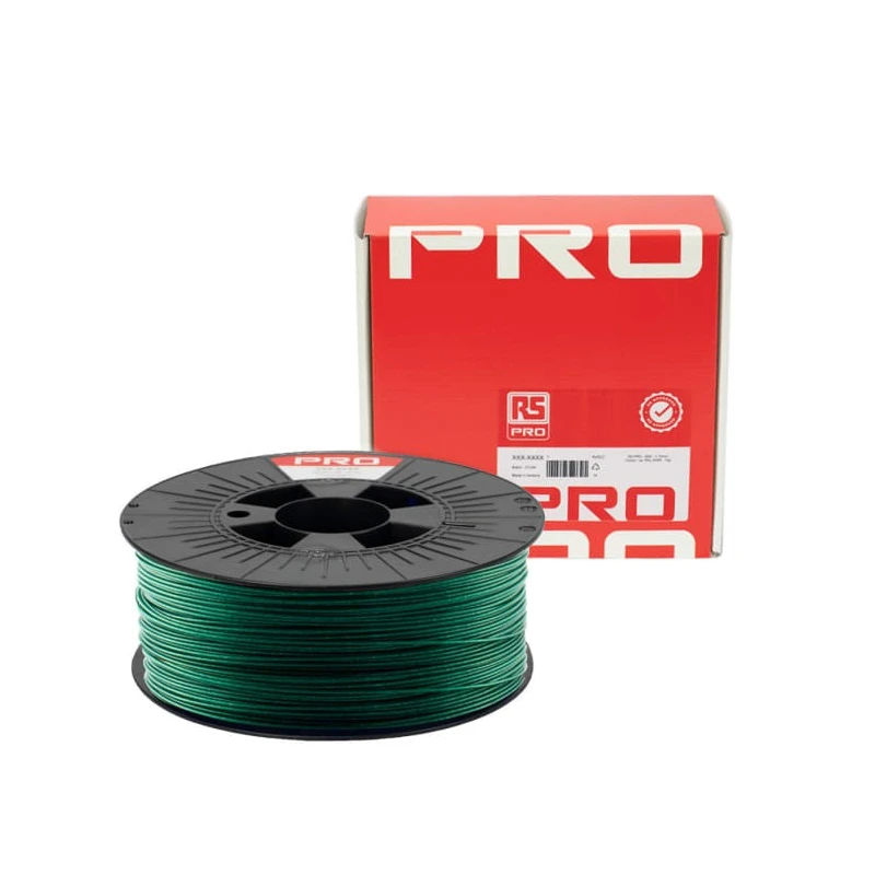 RS PRO 1.75 mm Green PLA 3D Printer Filament, 1 kg, Fused Deposition Modelling (FDM) Technology 190-1969