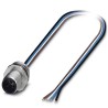 Phoenix Contact Sensor Actuator Cable Male 4 Way M12 to 4 Way Free Cable End, 500mm, 250V, Thermoplastic Elastomer 1693762