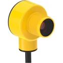 Banner Background Suppression Photoelectric Sensor Barrel Style 50 mm Detection Range PNP Output IP67 IP68 T18-2VPFF50-2M