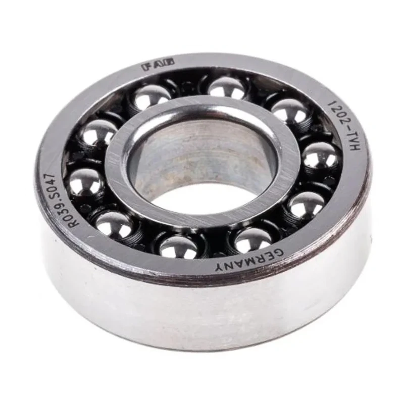 FAG 15 mm ID 2 Row Self-Aligning Ball Bearing 35 mm OD Race Width 11 mm Polyamide Cage Steel Balls C3 Clearance 1202-TVH-C3