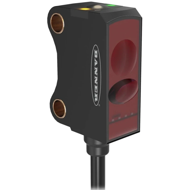 Banner Background Suppression Photoelectric Sensor Rectangular 2 mm to 30 mm Detection Range PNP Output IP67 VS8APFF30Q3