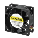 Sanyo Denki 9WL Series Axial Fan, 12V DC, 4.68W, 65.9 m³/h Air Flow, 390mA Max, IP68, 60mm x 60mm x 25mm IP68