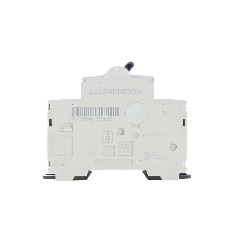 ABB Miniature Circuit Breaker 1-Pole 2A Type C 230V AC 4.5 kA Breaking Capacity 2CSS245102R0024 SN201 L C2-L