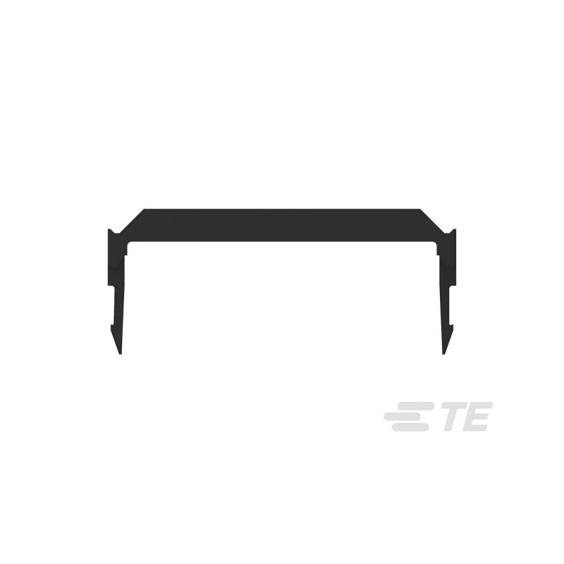 TE Connectivity Strain Relief Bracket for use with 1-499252 Model 1-499252-0, Black Thermoplastic, AMP-LATCH Series