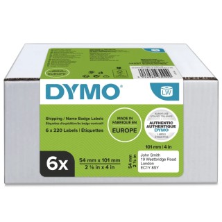 Dymo White Print Label Roll 101 mm Width, 220 Labels Per Pack 2093092