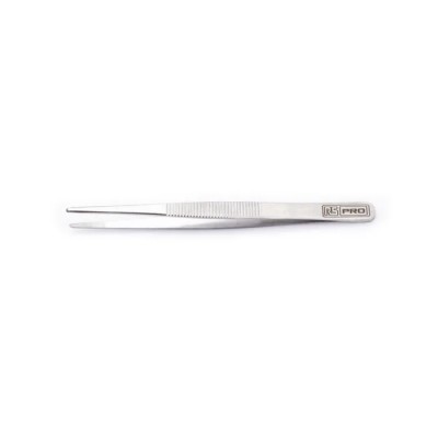 RS PRO Stainless Steel Rounded Tweezer 120mm Precision Handling 192-3654