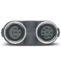 Phoenix Contact Straight Circular Connector Adapter 5 M12 Male 8 M12 Female 1054338