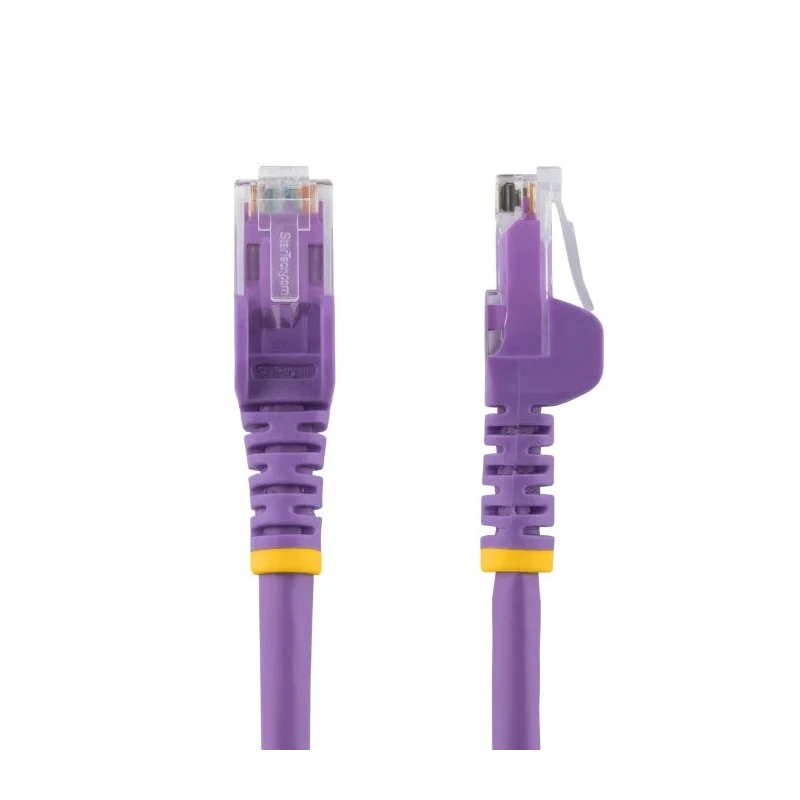 StarTech.com Cat6 Ethernet Cable 4 Core, Purple, 15 m, Unshielded Unscreened, Snagless PVC 