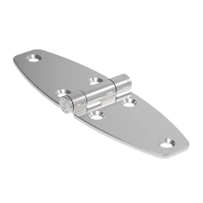 Southco Stainless Steel Strap Hinge with Fixed Pin, Screw Fixing, Gloss Finish, 118 mm x 38.2 mm x 9 mm N6-4E-466-24