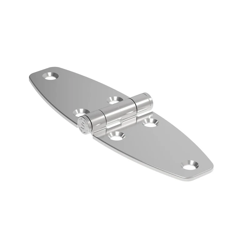 Southco Stainless Steel Strap Hinge with Fixed Pin, Screw Fixing, Gloss Finish, 118 mm x 38.2 mm x 9 mm N6-4E-466-24