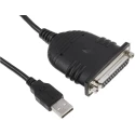 StarTech.com USB 2.0 Converter Cable USB to DB 25 Female Parallel Port 1.7m ICUSB1284D25