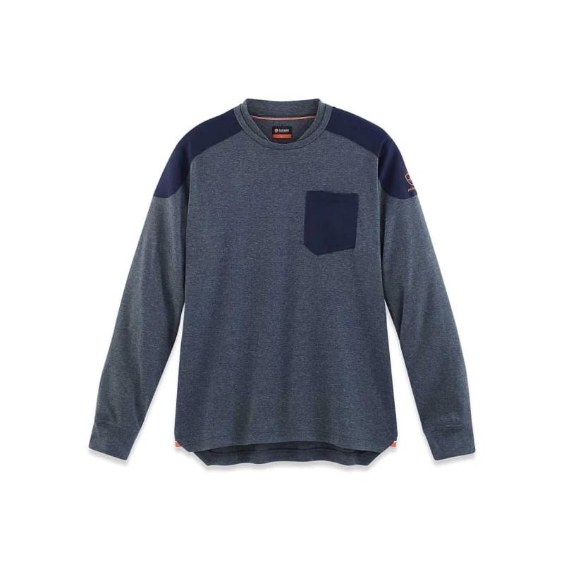 Parade Blue Polyester Long Sleeve T-Shirt Size M 17OVERNO1492TM