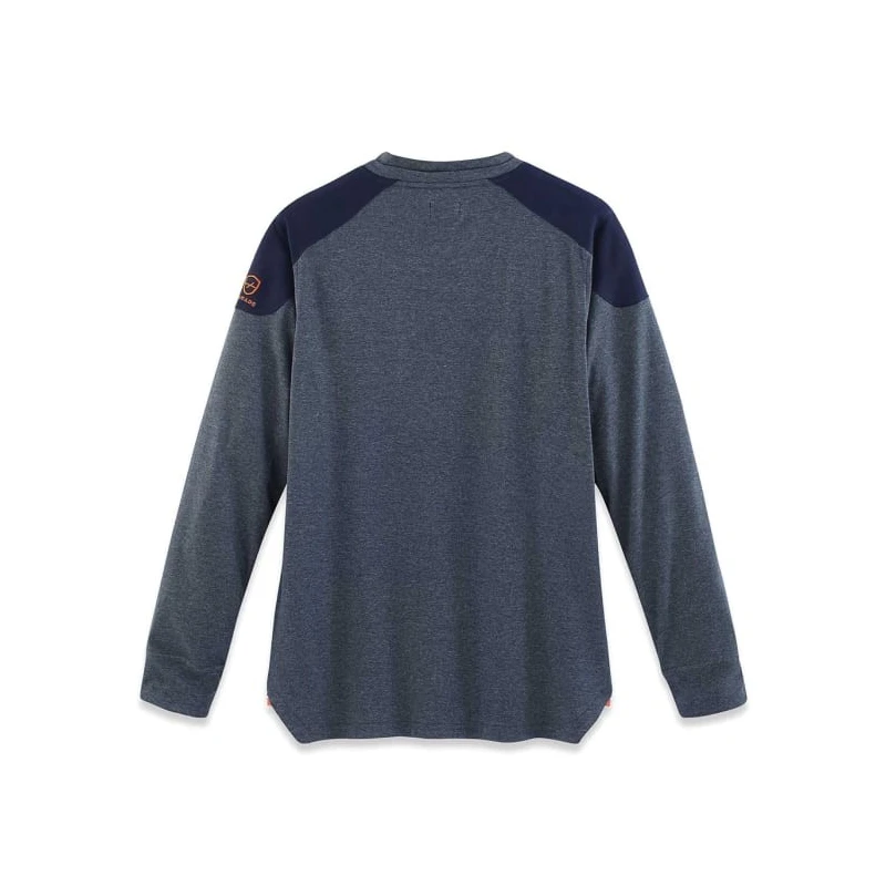 Parade Blue Polyester Long Sleeve T-Shirt Size M 17OVERNO1492TM