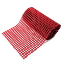 Coba Europe Red Anti-Slip Polyvinyl Chloride Mat Hole Finish 5 m x 0.9mm x 12 mm CS030905