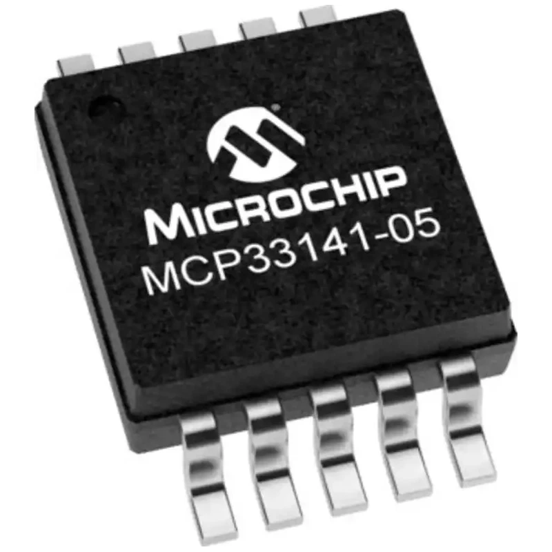 Microchip 14 bit SAR Architecture Single ADC 500ksps Serial Interface Surface Mount ADC MCP33141-05-E/MS