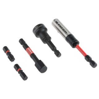 Facom Hex Phillips Pozidriv Slotted Torx Screwdriver Bit Set, 30 Pieces EN.1J30PB