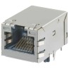 Molex 93462 Series RJ45 Connector Female Panel Mount Shielded Right Angle 2 Port 8 Way RJ45