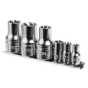 Facom 6-Piece 1/2 in, 1/4 in Standard Socket Set RSX.J6