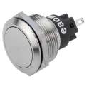EAO 82 Series Silver Momentary Push Button Switch, Panel Mount, 22.3 mm Cutout, SPDT, IP65 IP67, 240V DC 36V AC 82-6651.1000