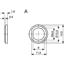 Telegartner Z51 Nylon Transparent Insulating Washer Male B00031C1275