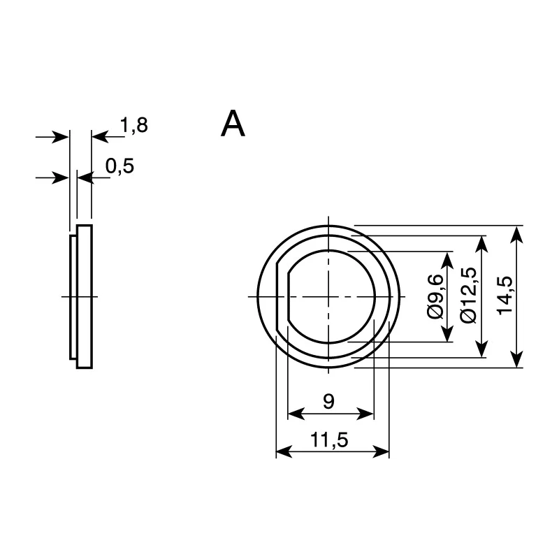 Telegartner Z51 Nylon Transparent Insulating Washer Male B00031C1275