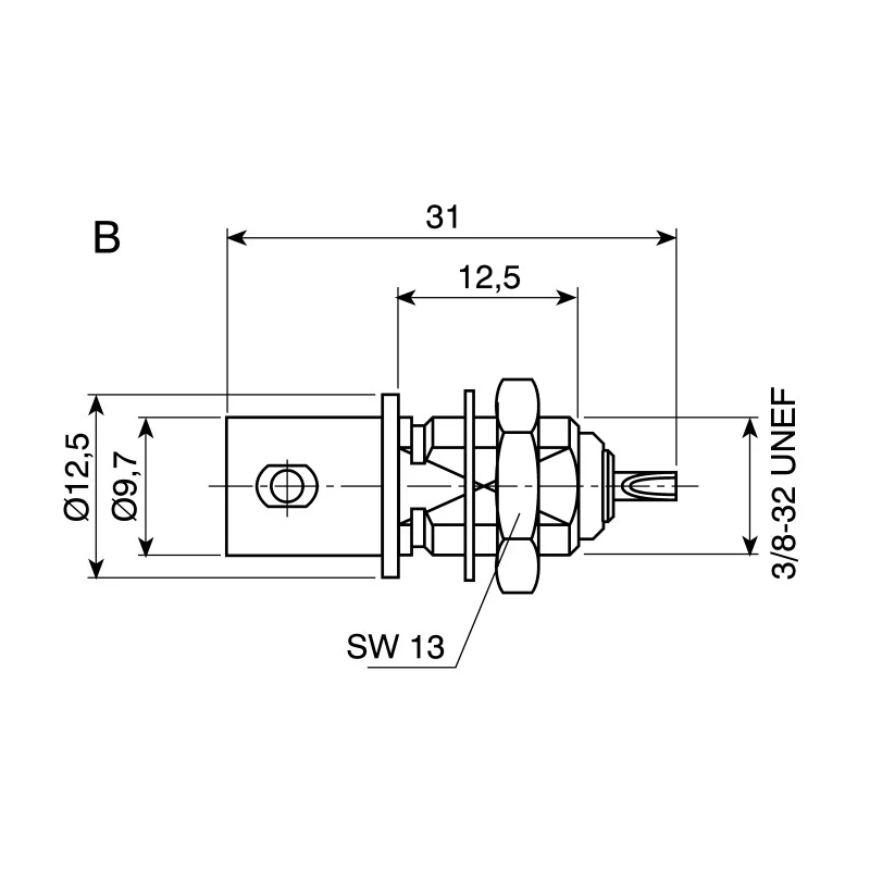 Telegartner Z51 Nylon Transparent Insulating Washer Male B00031C1275