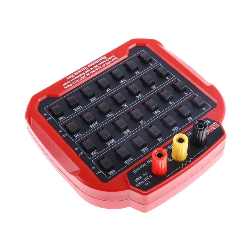 RS PRO Resistance Decade Box 7 Decade 1Ω to 11 MΩ 0.3W ±1%+0.3Ω Accuracy Model 193-8686