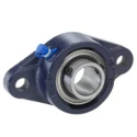NSK-RHP Cast Iron Flanged Bearing Unit 30 mm Inside Diameter, 2 Hole Mount MSFT30