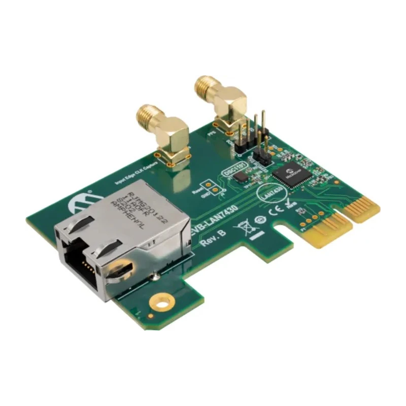 Microchip LAN7430 PCIe 3.1 Single Lane 2.5GT/s to 10/100/1000 Ethernet Evaluation Board 