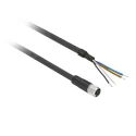 Telemecanique Sensors Female 4 Way Straight to Unterminated Sensor Actuator Cable 15m XZCP1141L15