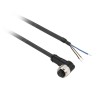 Telemecanique Sensors Female 3-Way M8 Right Angle to 3-Way Unterminated Sensor Actuator Cable 2m XZCP0266L2