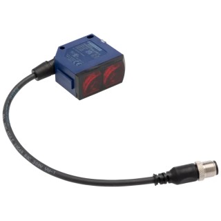 Telemecanique Sensors Diffuse with Background Suppression Photoelectric Sensor, Compact, 1.2 m Detection XUK8APSML02M12