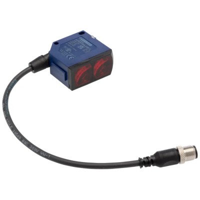 Telemecanique Sensors Diffuse with Background Suppression Photoelectric Sensor, Compact, 1.2 m Detection XUK8APSML02M12