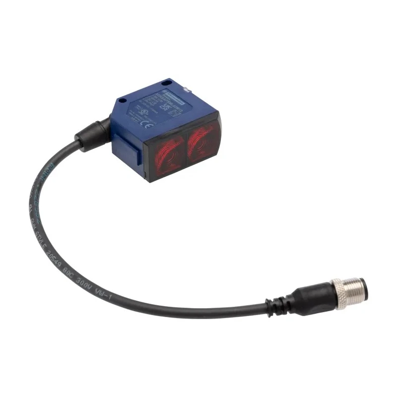 Telemecanique Sensors Diffuse with Background Suppression Photoelectric Sensor, Compact, 1.2 m Detection XUK8APSML02M12