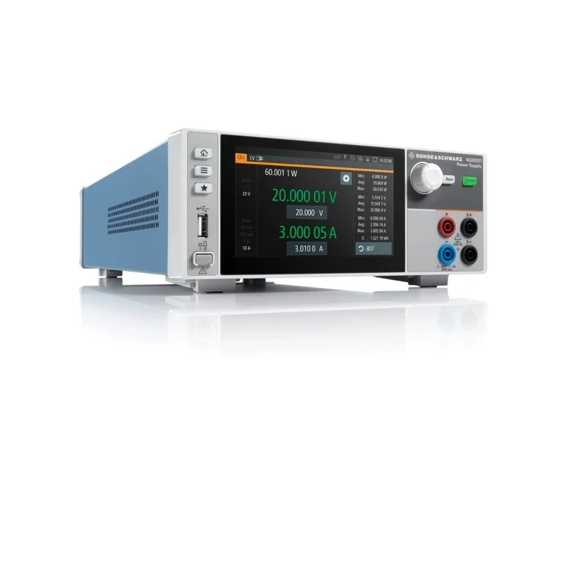 Rohde & Schwarz Digital Bench Power Supply, 1-Output 0 V to 20 V, 60 W, 6 A Max NGM201