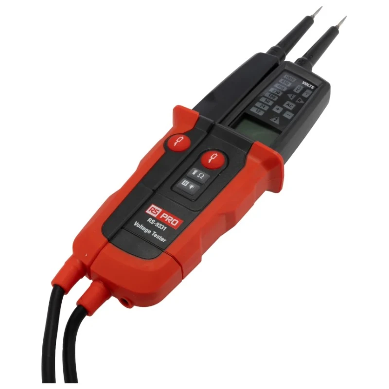 RS PRO LCD Voltage Tester 1000V AC/DC Battery Powered CAT IV CAT III 193-8692