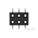 TE Connectivity AMPMODU Series Straight Surface PCB Socket, 6-Contact, 2 Row, 2 mm Pitch, 12A, 650V, Liquid 2314844-6