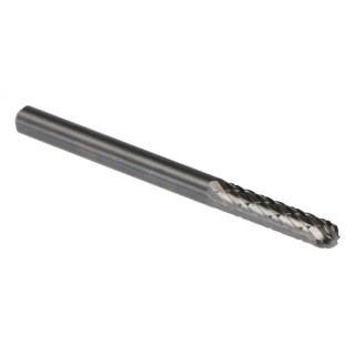 Dormer P805 Series Ball Nosed Cylinder Burr, 3 mm Carbide P8053.0X3.0