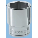 Facom Socket 1/2 in Drive 18 mm Standard Square Chrome Vanadium Steel 36mm Overall Length S.18H