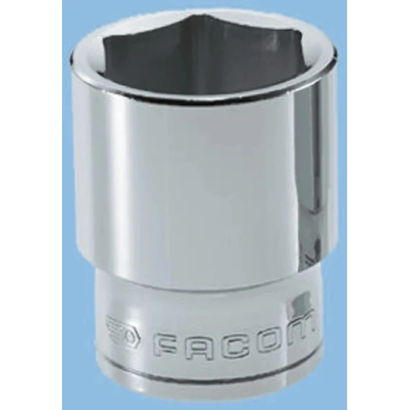 Facom Socket 1/2 in Drive 18 mm Standard Square Chrome Vanadium Steel 36mm Overall Length S.18H