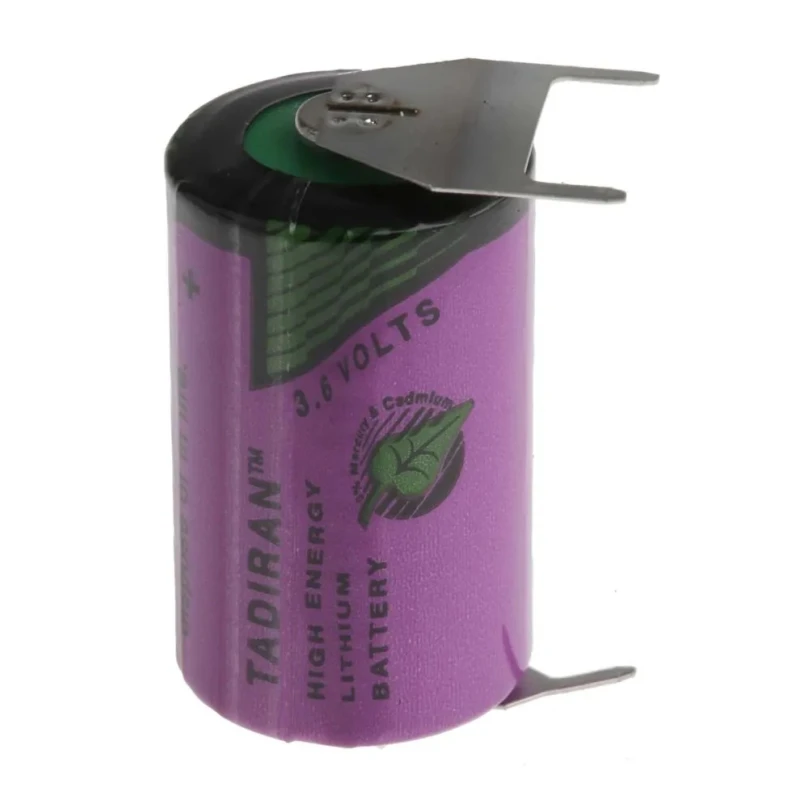 Tadiran 1/2 AA Lithium Thionyl Chloride Battery 3.6 V 1.2 Ah, 14.7 mm Diameter SL-350/TP