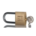 RS PRO Brass Anti-Pick Padlock with 6 mm Hardened Steel Shackle, 40 mm Body, Keyed Alike 195-8246