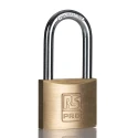 RS PRO Brass Anti-Pick Padlock with 6 mm Hardened Steel Shackle, 40 mm Body, Keyed Alike 195-8246